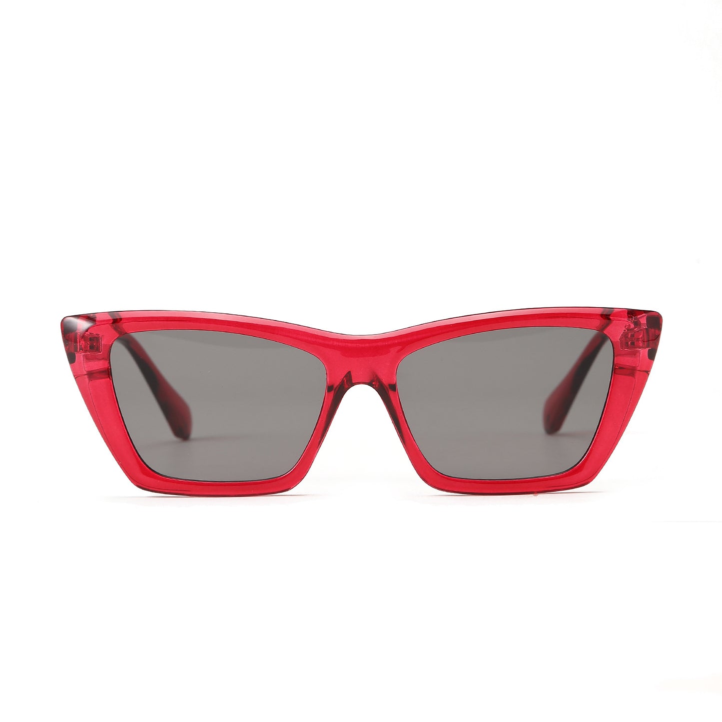 Damen geometrische Sonnenbrille mit stylischem Kunststoffrahmen Karnz