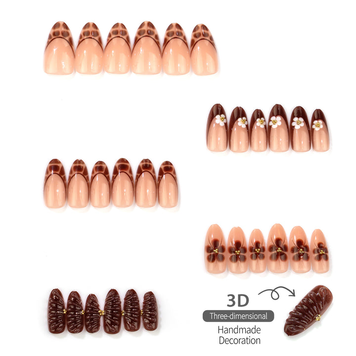 Kreatives Kunstvolles Press-On Nagelset
