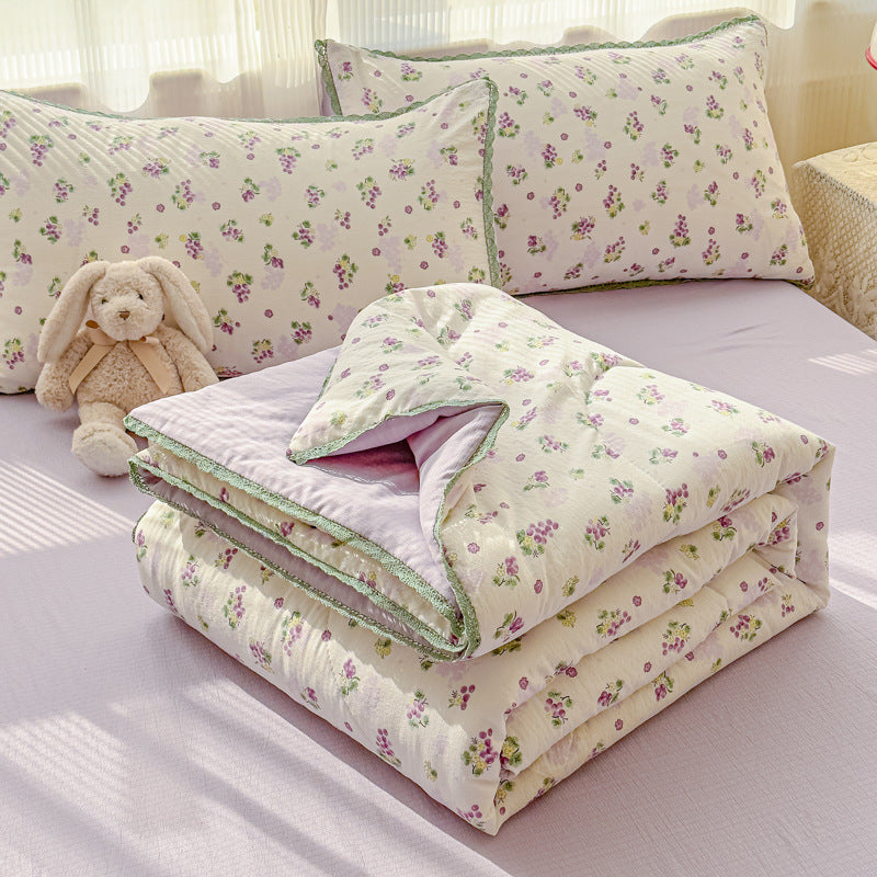 Blumenmuster Quilt Decke