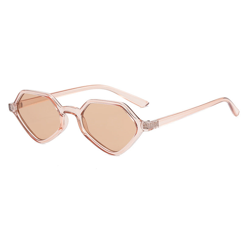 Damen Geometrische Design-Sonnenbrille mit verspiegelten Gläsern Karnz
