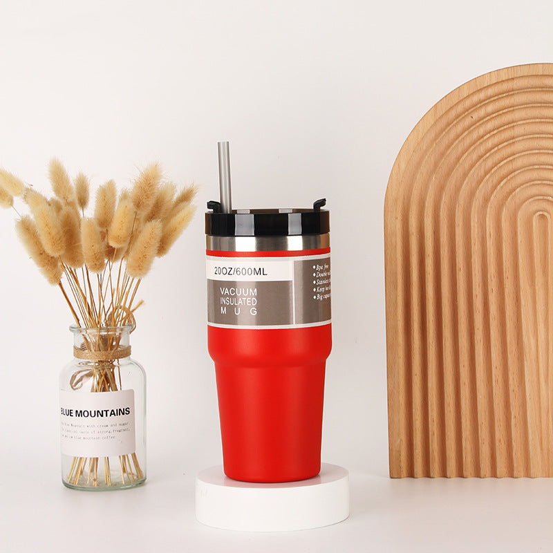 Unisex Isolierter Trinkbecher mit integriertem Strohhalm Karnz