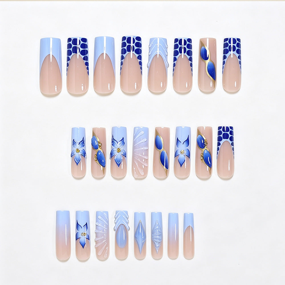 Künstlerisches Langacryl-Nageldesign Karnz