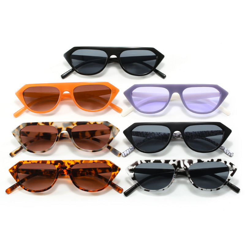 Damen modische asymmetrische Sonnenbrille Karnz