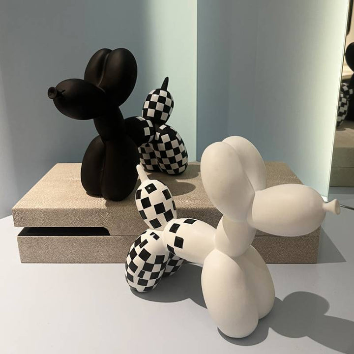 Bunte Ballon-Hund Skulptur Karnz
