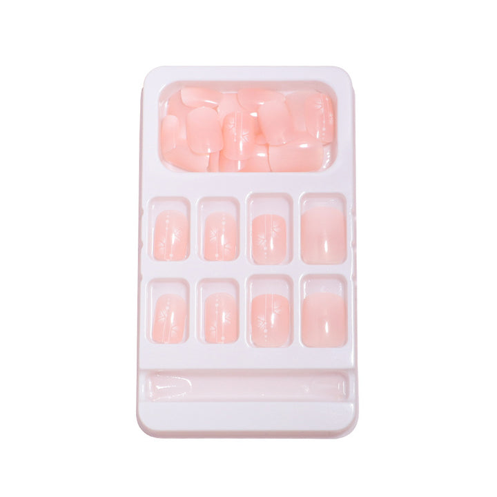 Elegantes Blumendruck-Fingernagel-Set Karnz