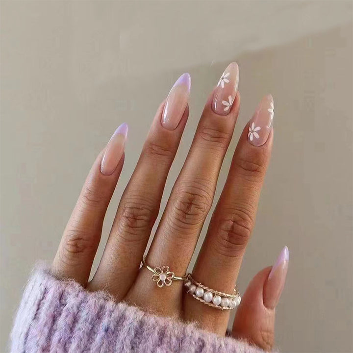 Glamouröse Glitzer-Stiletto Press-On Nägel Karnz