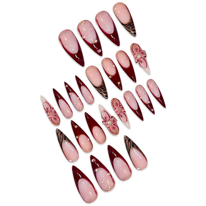 Premium Abstract Nail Art Extensions Karnz