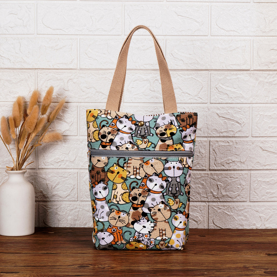 Katzenmotiv isolierte Lunch-Tasche Karnz