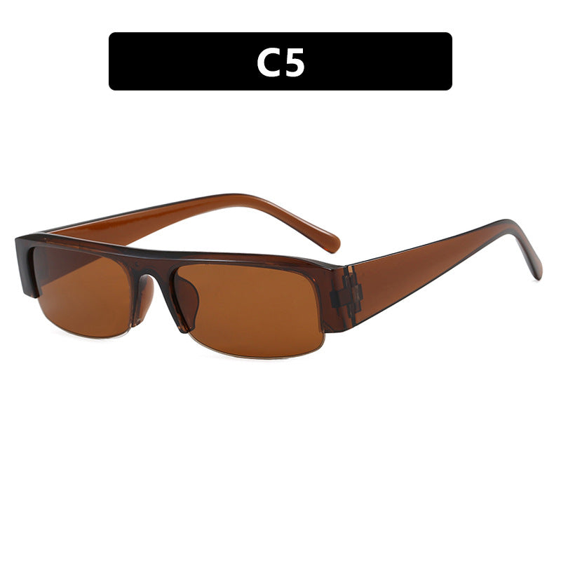 Damen Sonnenbrille im urbanen Stil mit breitem Rahmen und schützendem UV-Filter Karnz