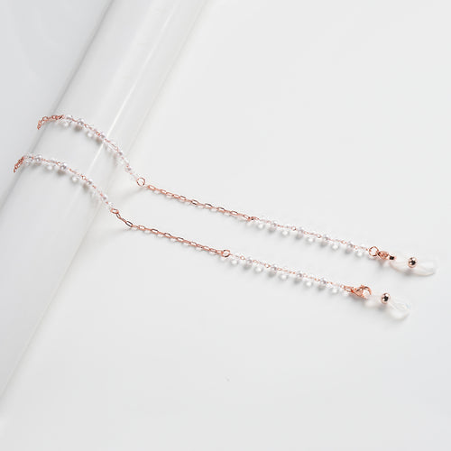 Elegante, perlenverzierte Brillenkette Karnz
