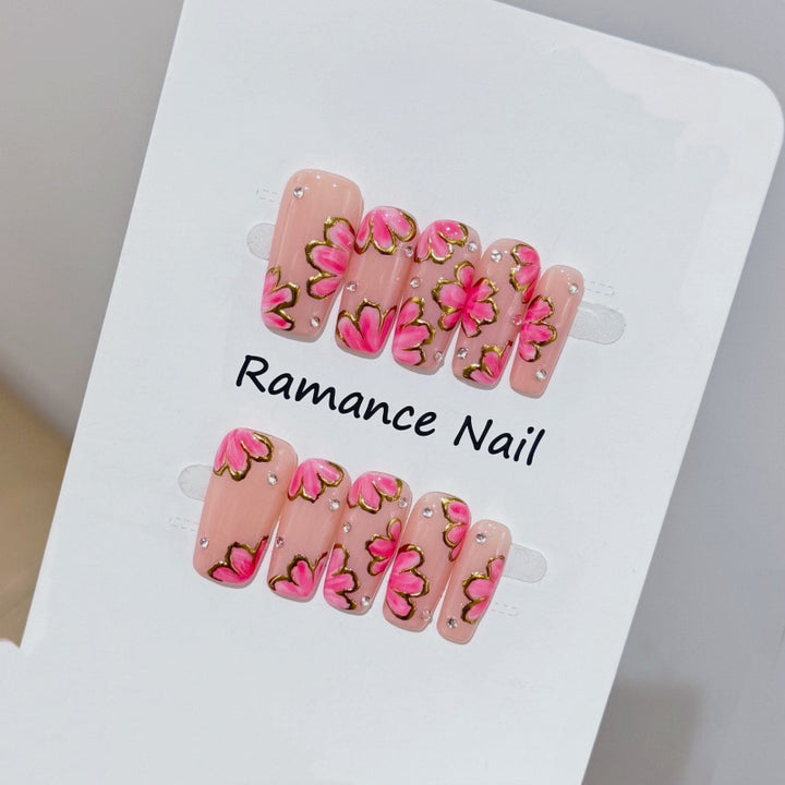 Floral Blossom Nagelkunstset Karnz