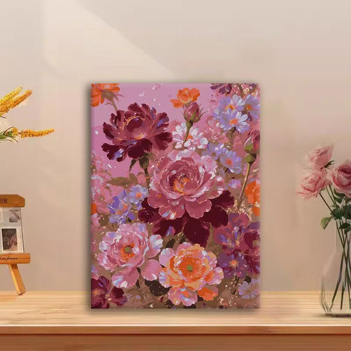 Blumenmuster Wandkunst Leinwanddruck Karnz