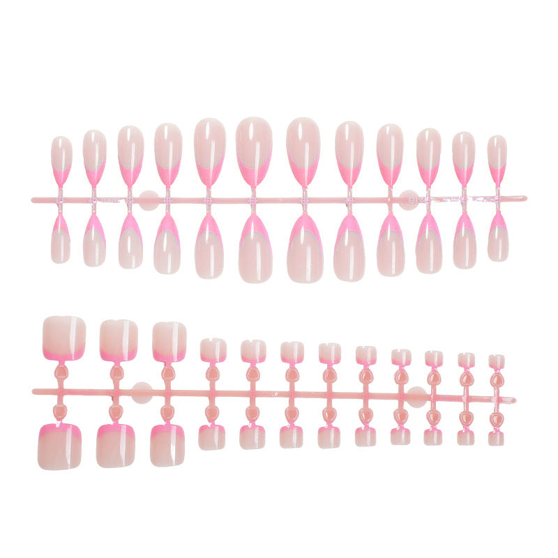 Premium Press-On Nagelset mit Ombre-Design Karnz