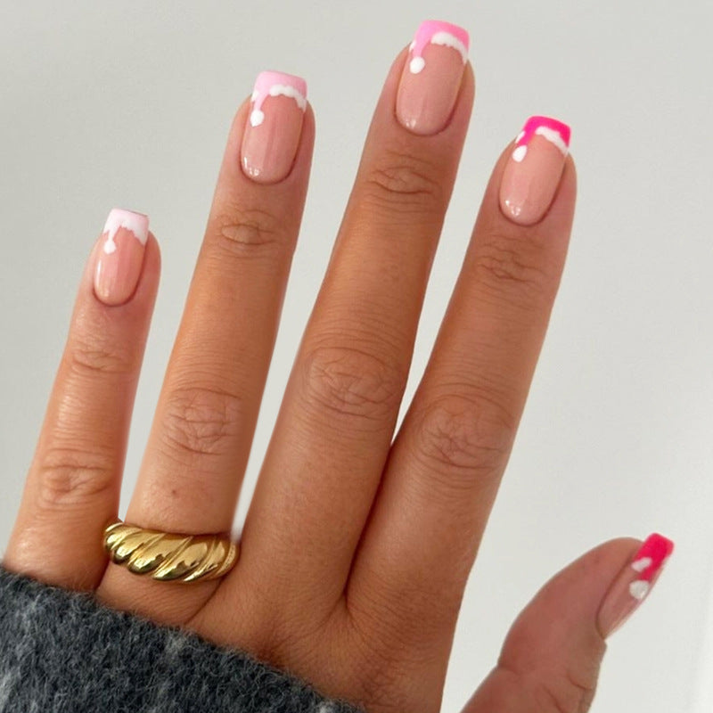 Anpassbares festliches Press-On-Nagelset Karnz
