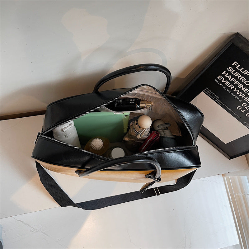 Premium Leder Wochenendreise-Tasche