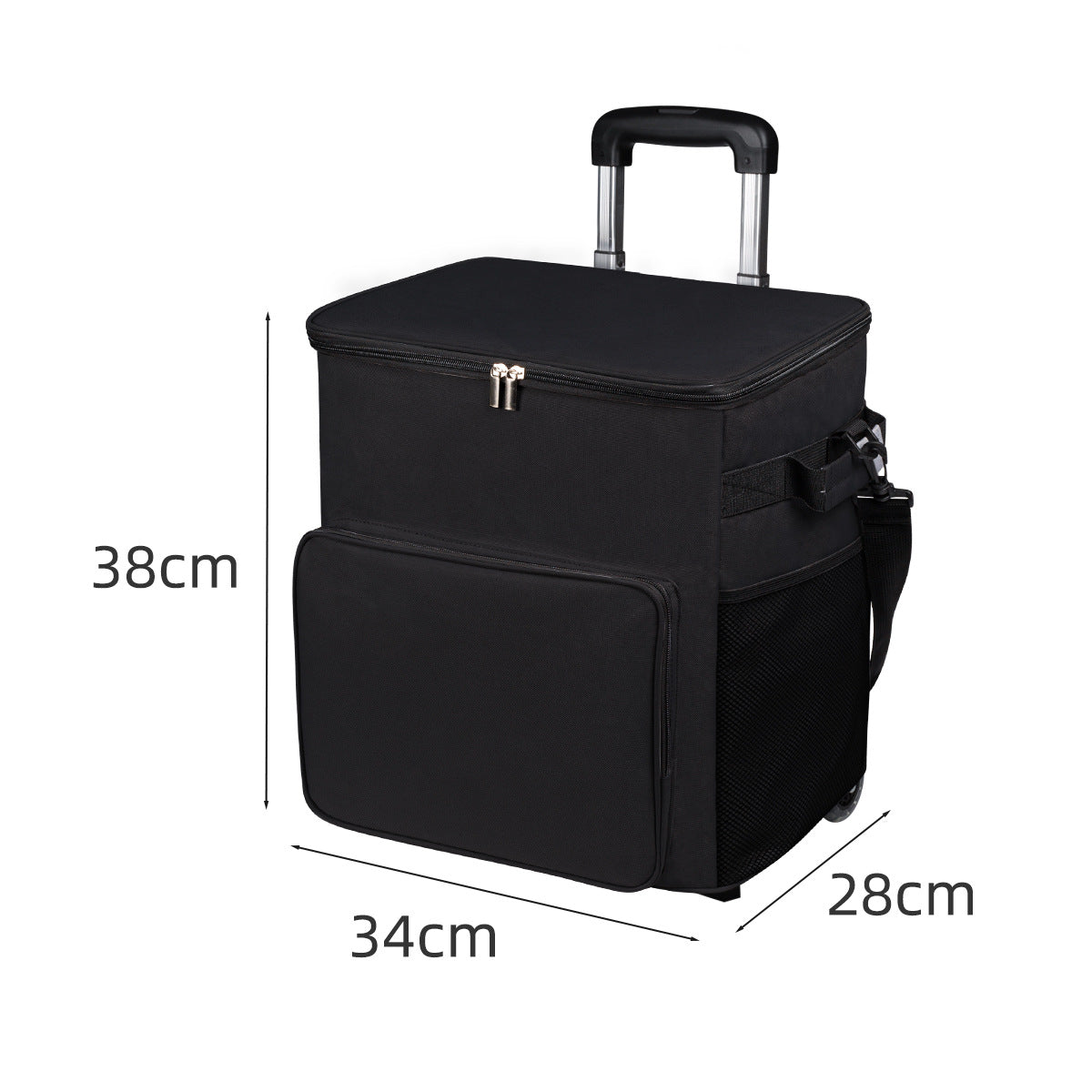 Unisex Kühlbox mit Trolley und vielseitigen Aufbewahrungsmöglichkeiten Karnz