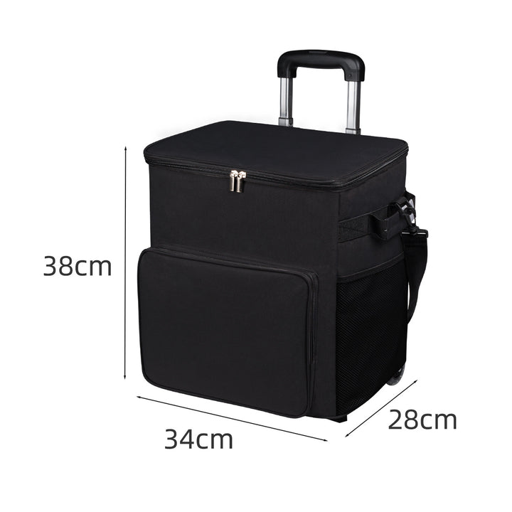 Unisex Kühlbox mit Trolley und vielseitigen Aufbewahrungsmöglichkeiten Karnz