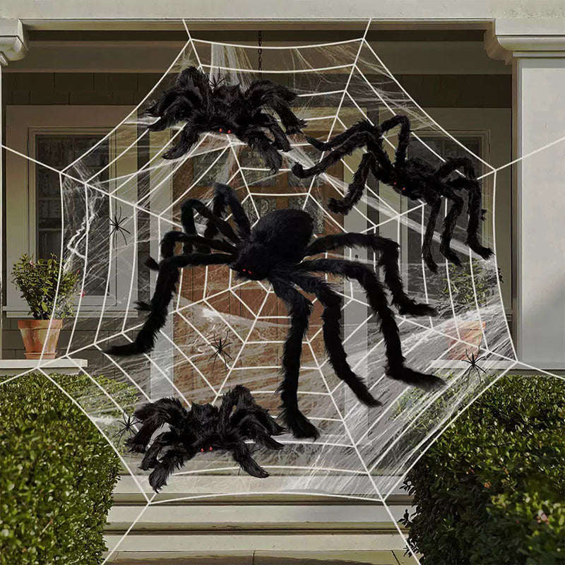 Gruselige Halloween-Deko-Spinnennetz