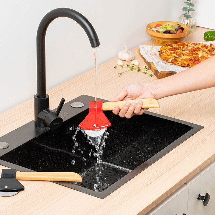 Pizzaschneider mit Ergonomischem Holzgriff Karnz