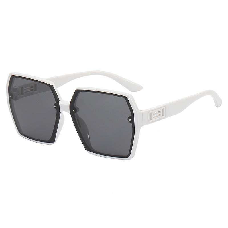 Damen Geometrische Oversized-Sonnenbrille mit modernem Rahmen Karnz