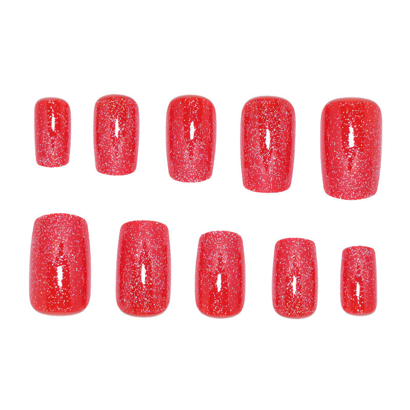 Glitzerndes Press-On Nail Art Set Karnz