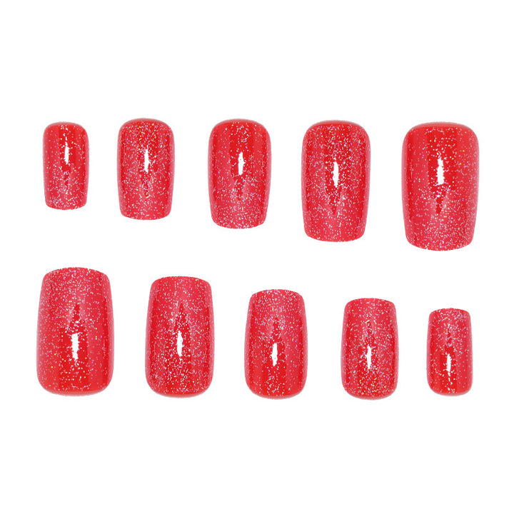 Glitzerndes Press-On Nail Art Set Karnz