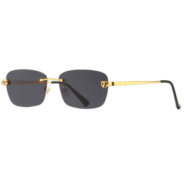 Damen modische Halbrahmenbrille mit elegantem Metallgestell Karnz