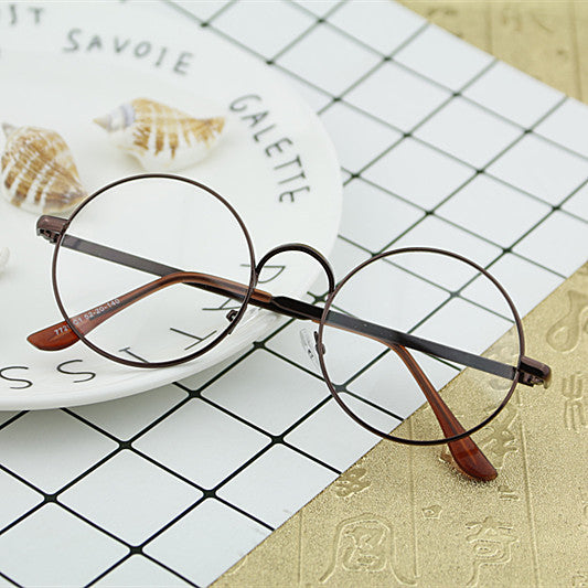 Damen Runde Brille mit filigranem Metallrahmen Karnz