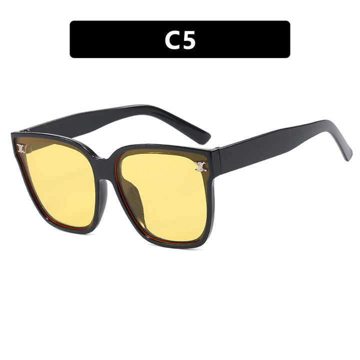 Damen modische quadratische Sonnenbrille mit hochwertigen, farbwechselnden Gläsern Karnz