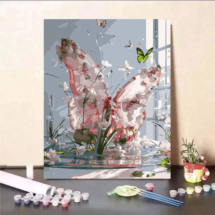 Floral Fantasy Malen nach Zahlen Wandkunst Karnz
