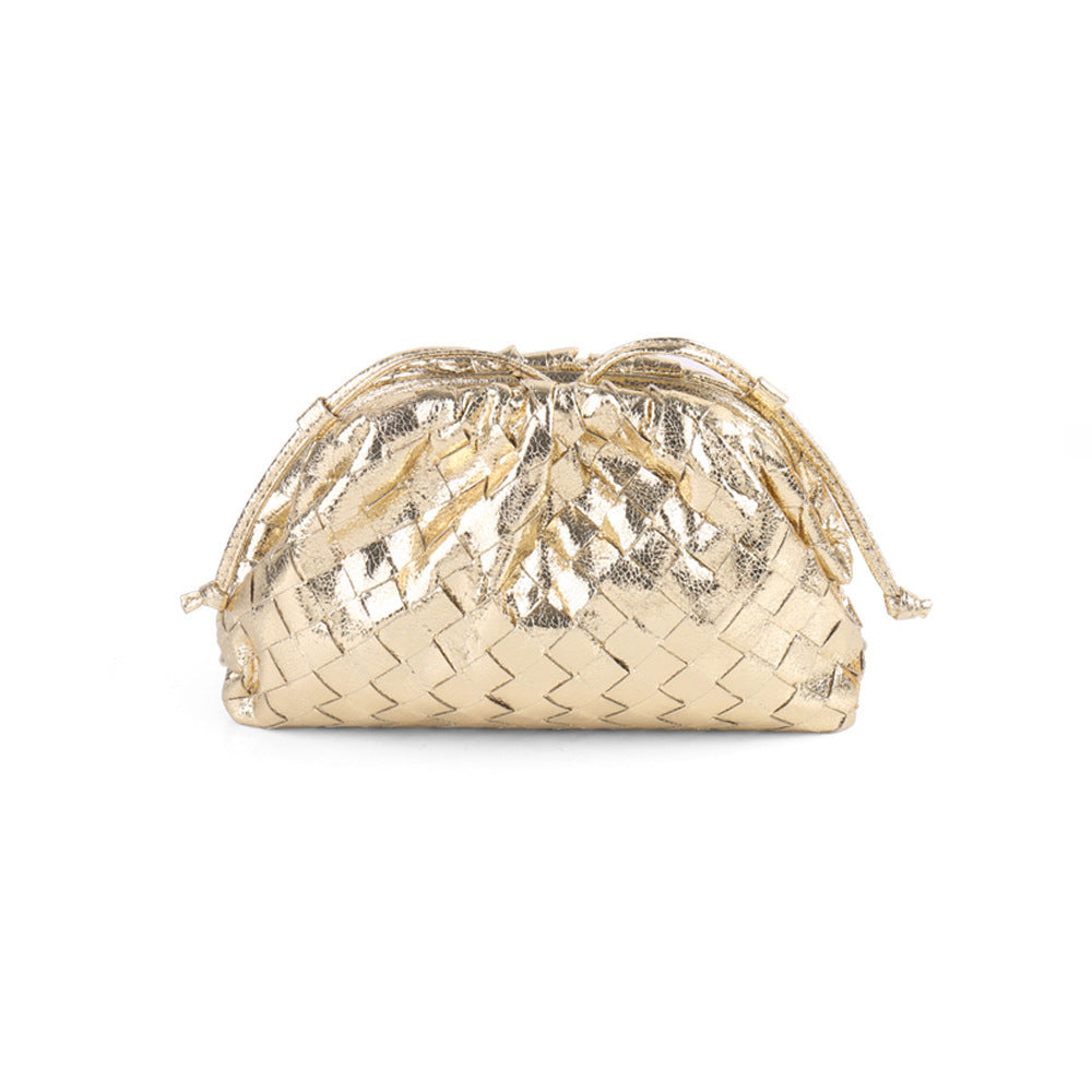 Elegante Gewebte Leder Eimer Tasche Karnz