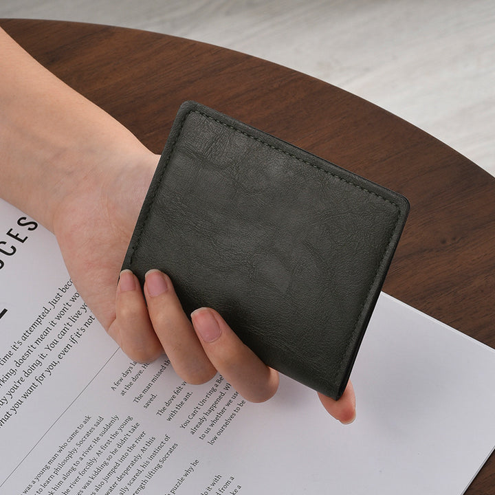 Kompakte Leder Reisebrieftasche Karnz