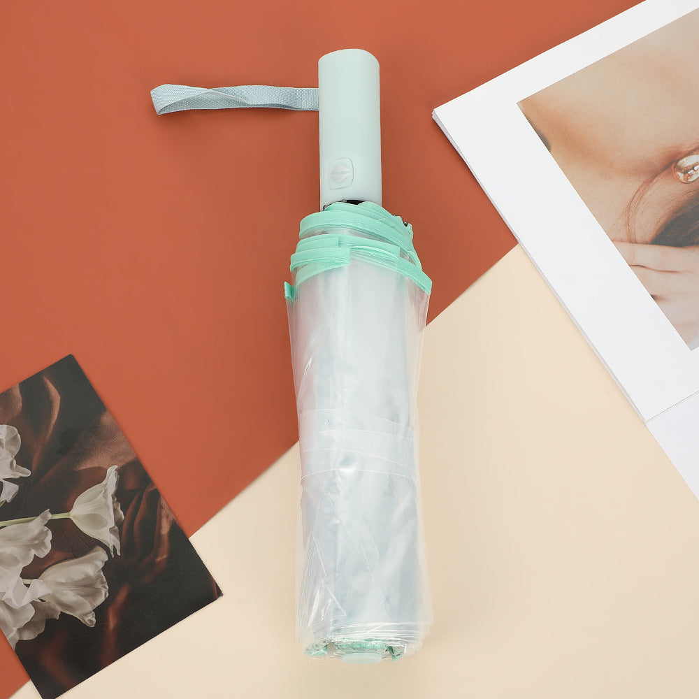 Unisex Automatischer Transparent-Regenschirm Karnz