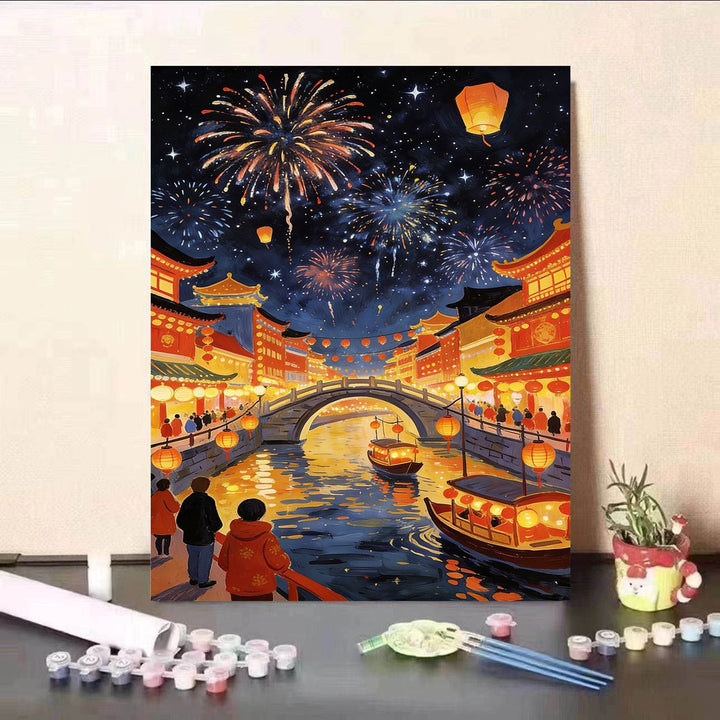 DIY Malen nach Zahlen Leinwand Kunst Kit Karnz