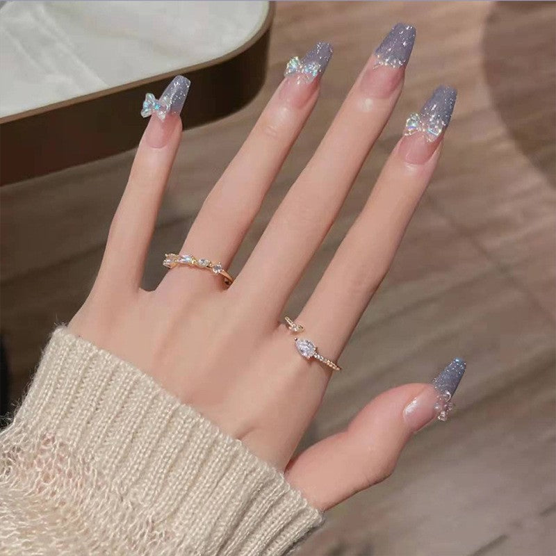 Künstliche Glamouröse Herz-Nagelspitzen Karnz