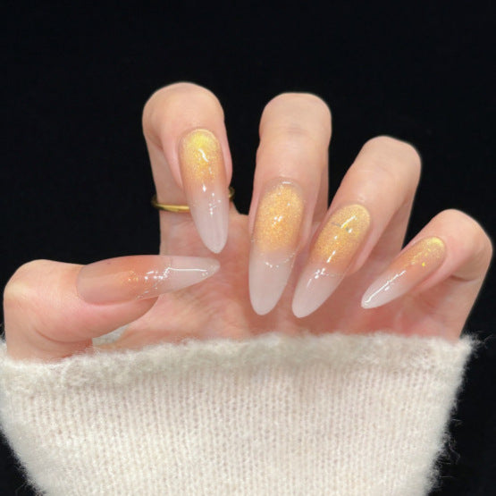 Glitzer-Gradient-Stiletto-Press-On-Nägel