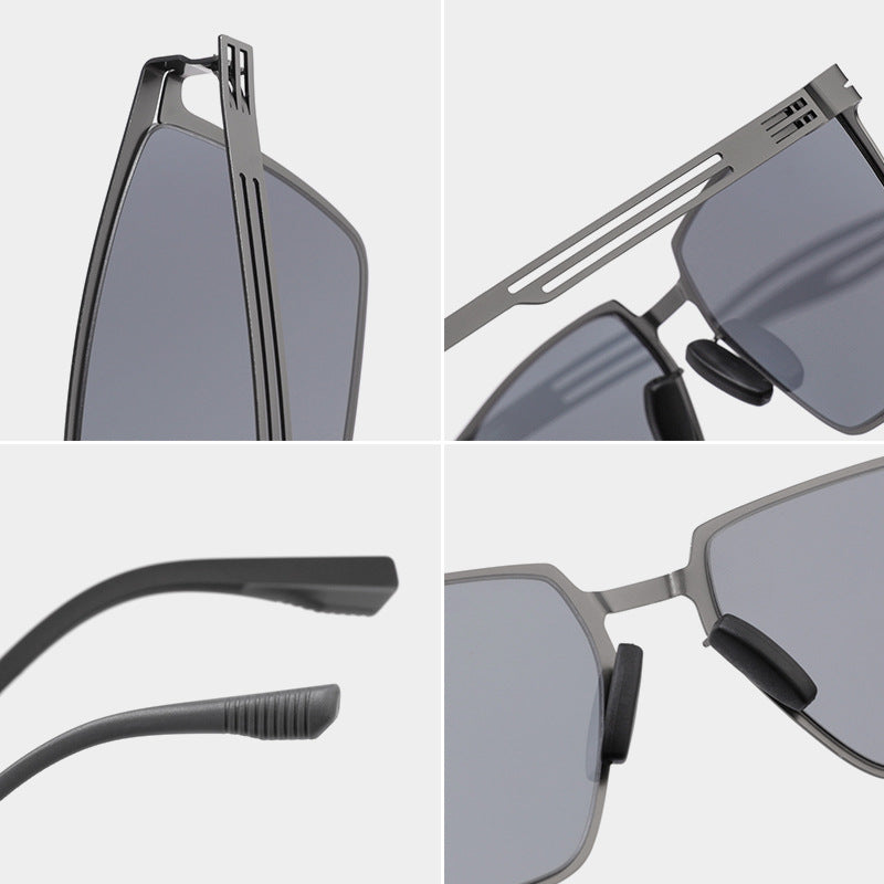Stilvolle polarisierte quadratische Sonnenbrille Karnz
