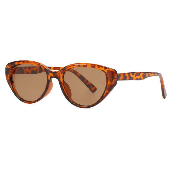 Damen Cat-Eye Sonnenbrille mit trendigem Leopardenmuster Karnz