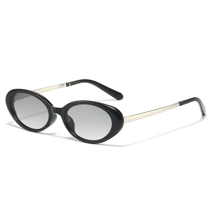 Retro-inspirierte ovale Rahmen-Sonnenbrille Karnz 1787812326