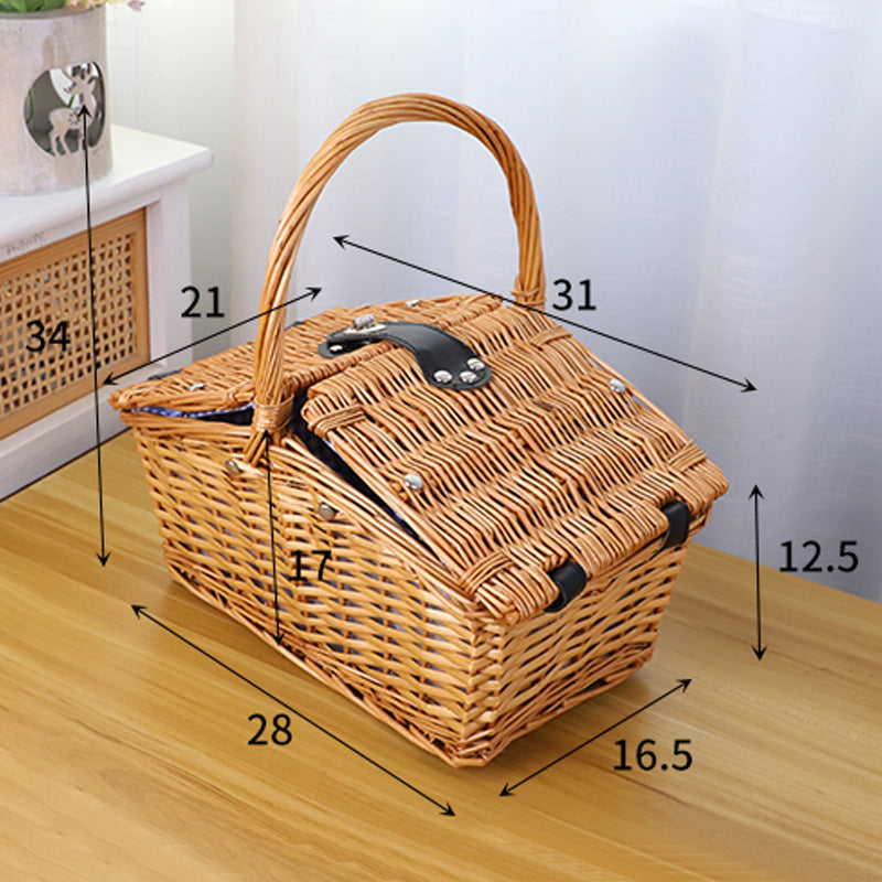 Picknickdecke mit Wasserdichter Unterseite und Check-Muster Karnz