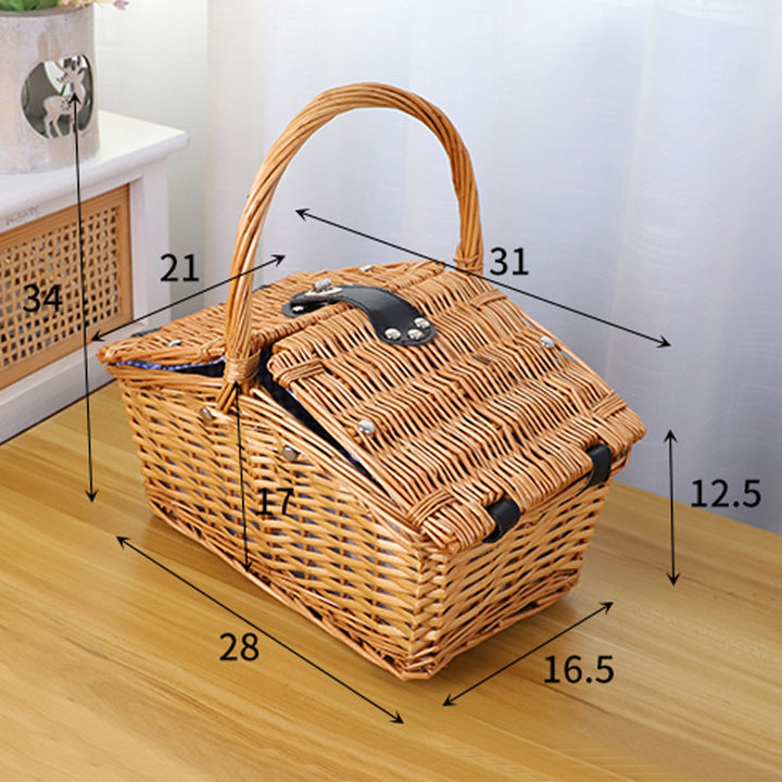 Picknickdecke mit Wasserdichter Unterseite und Check-Muster Karnz