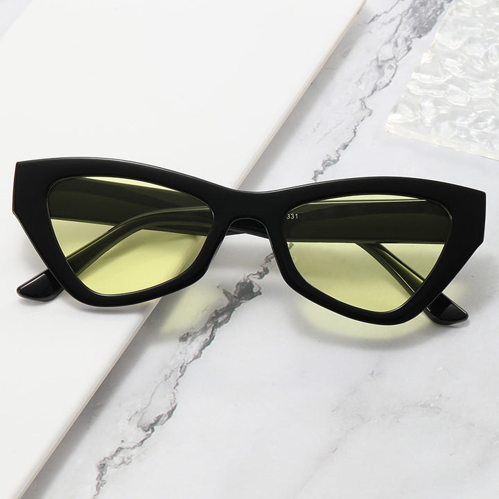 Damen trendige Cat-Eye Sonnenbrille Karnz