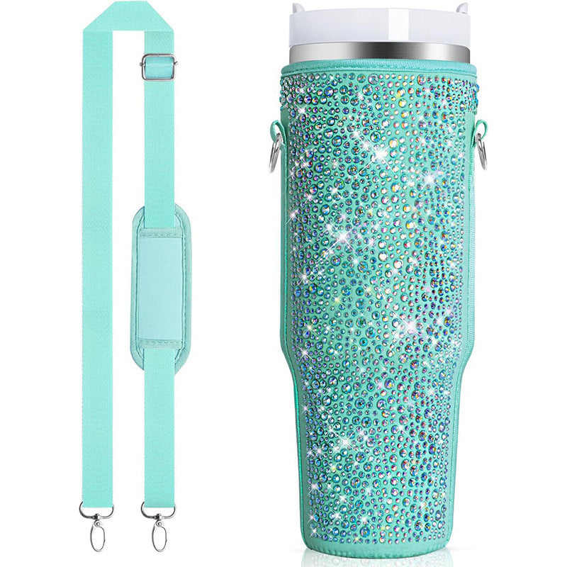 Damen Glitzernde Isolierflasche Hülle Karnz