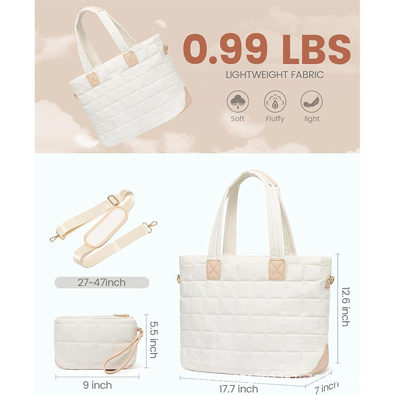 Stilvolle Designer-Tasche mit Abnehmbarer Kosmetiktasche Karnz