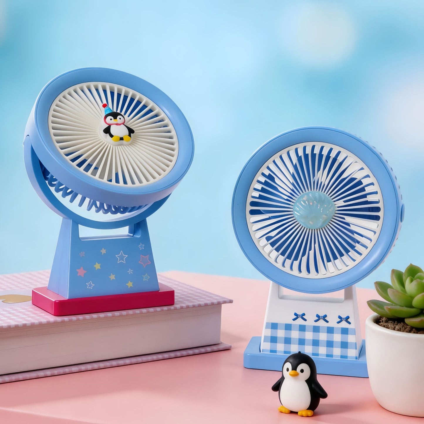 Damen Lustiger Tischventilator im kreativen Tierdesign Karnz