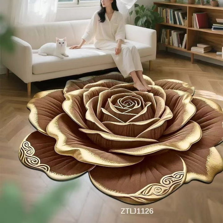 Florales rosenförmiges Teppichbereich