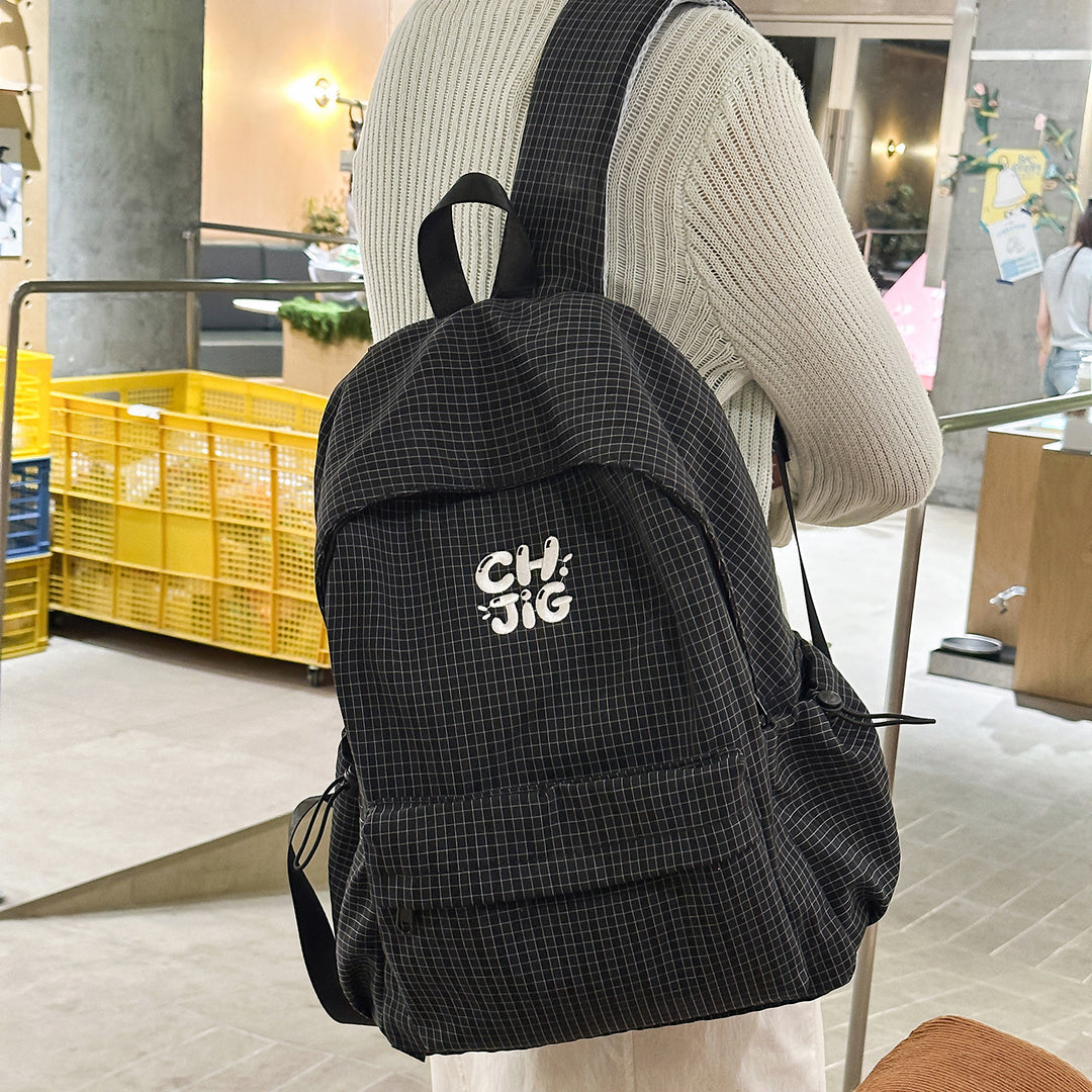 Stylische Karierter Rucksack Karnz