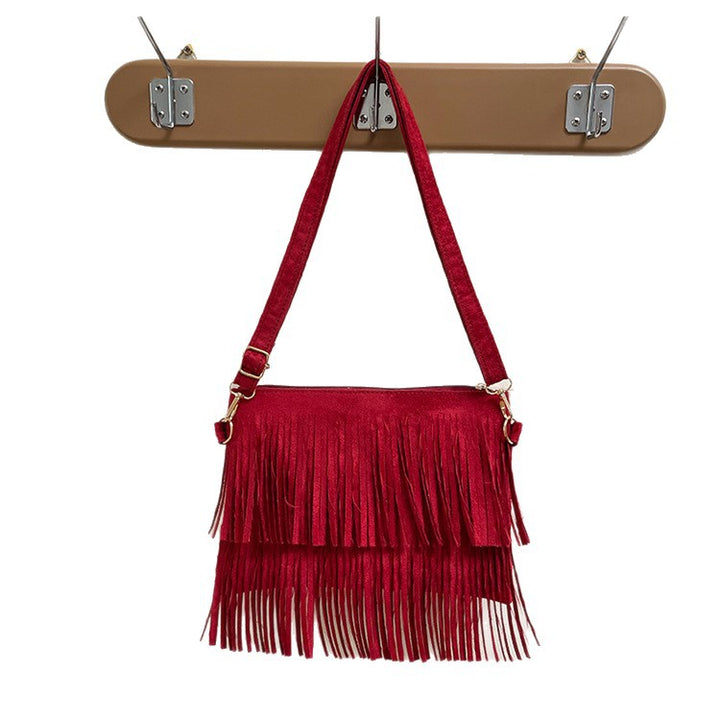 WoStylish Fransen Crossbody Tasche Karnz