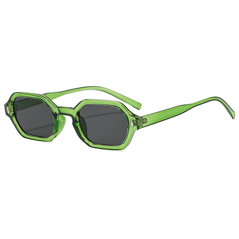 Damen stilvolle Sonnenbrille im modernen achteckigen Design mit UV-Schutz Karnz