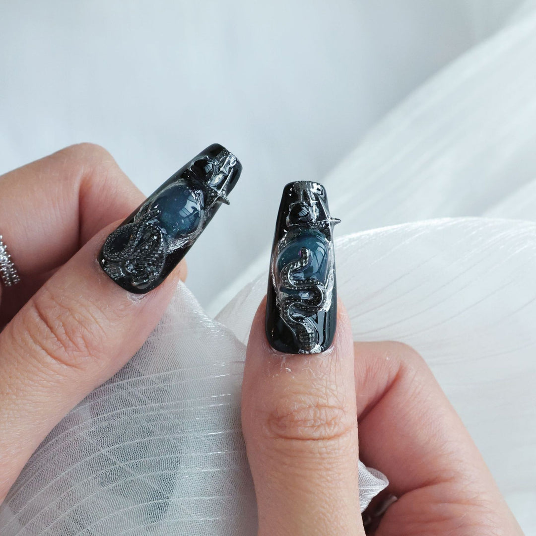 Gothic Fantasy Press-On Nagelkunst Set